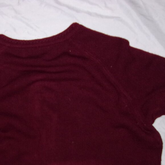 size extra large womens maroon sweater shirt knit casual dress button - Picture 4 of 4